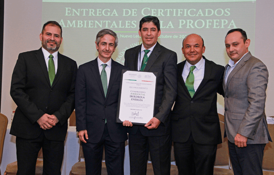 El Gobierno reconoce a Iberdrola México por su compromiso ambiental