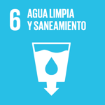 Icono Objetivo 6 del Desarrollo Sostenible Agua Limpia y Saneamiento
