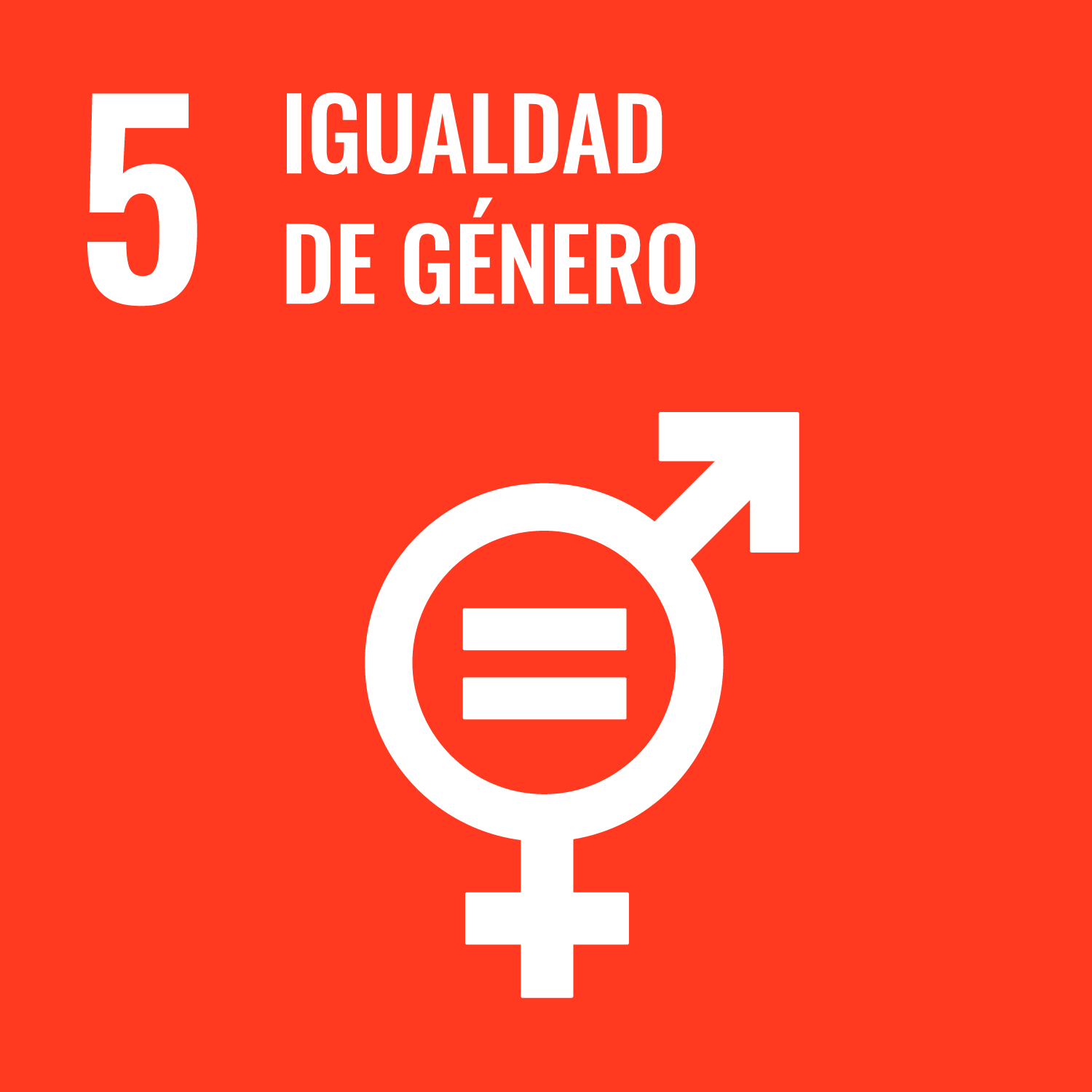 Ícono ODS 5: Igualdad de género 
