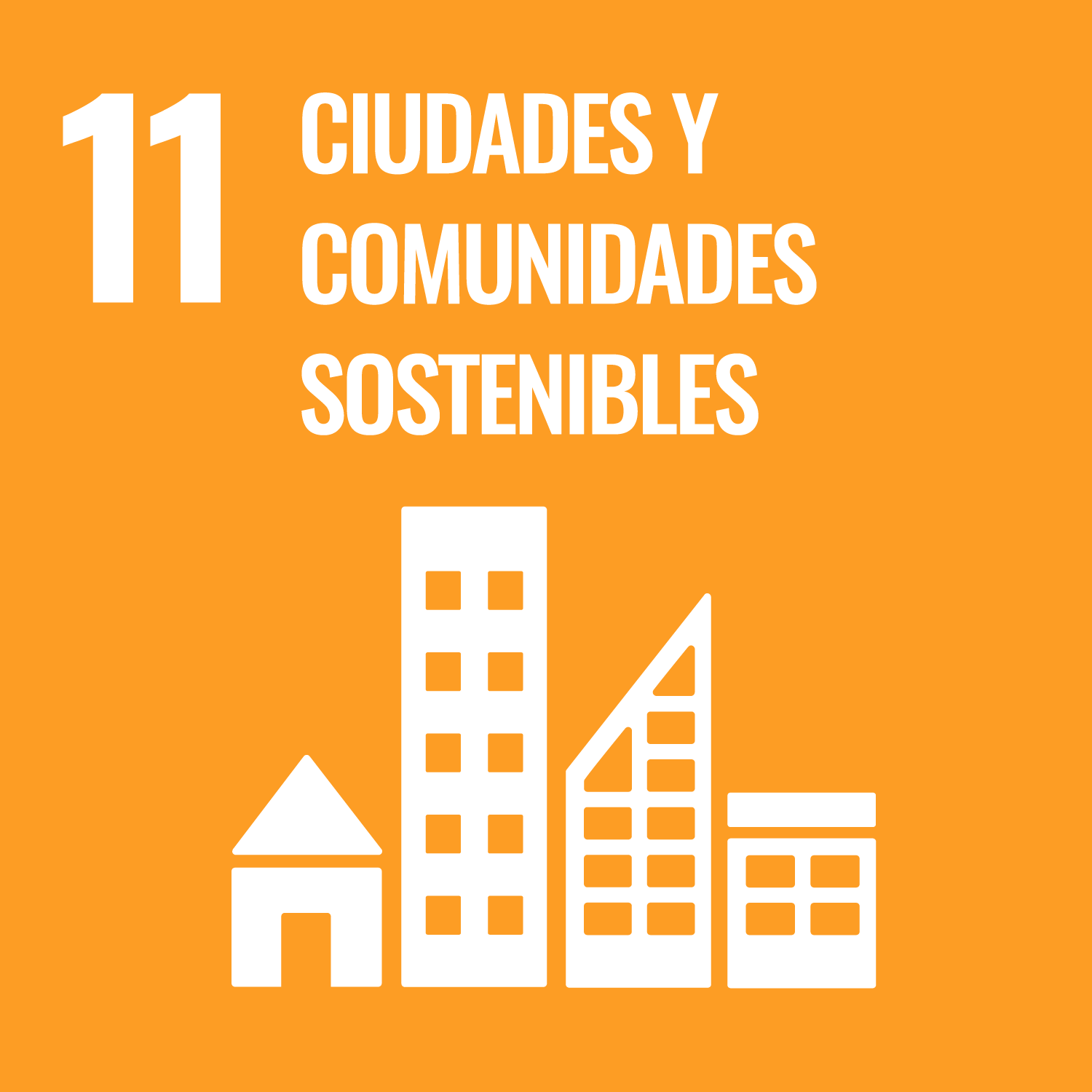 Ícono ODS 11: Ciudades y comunidades sostenibles 