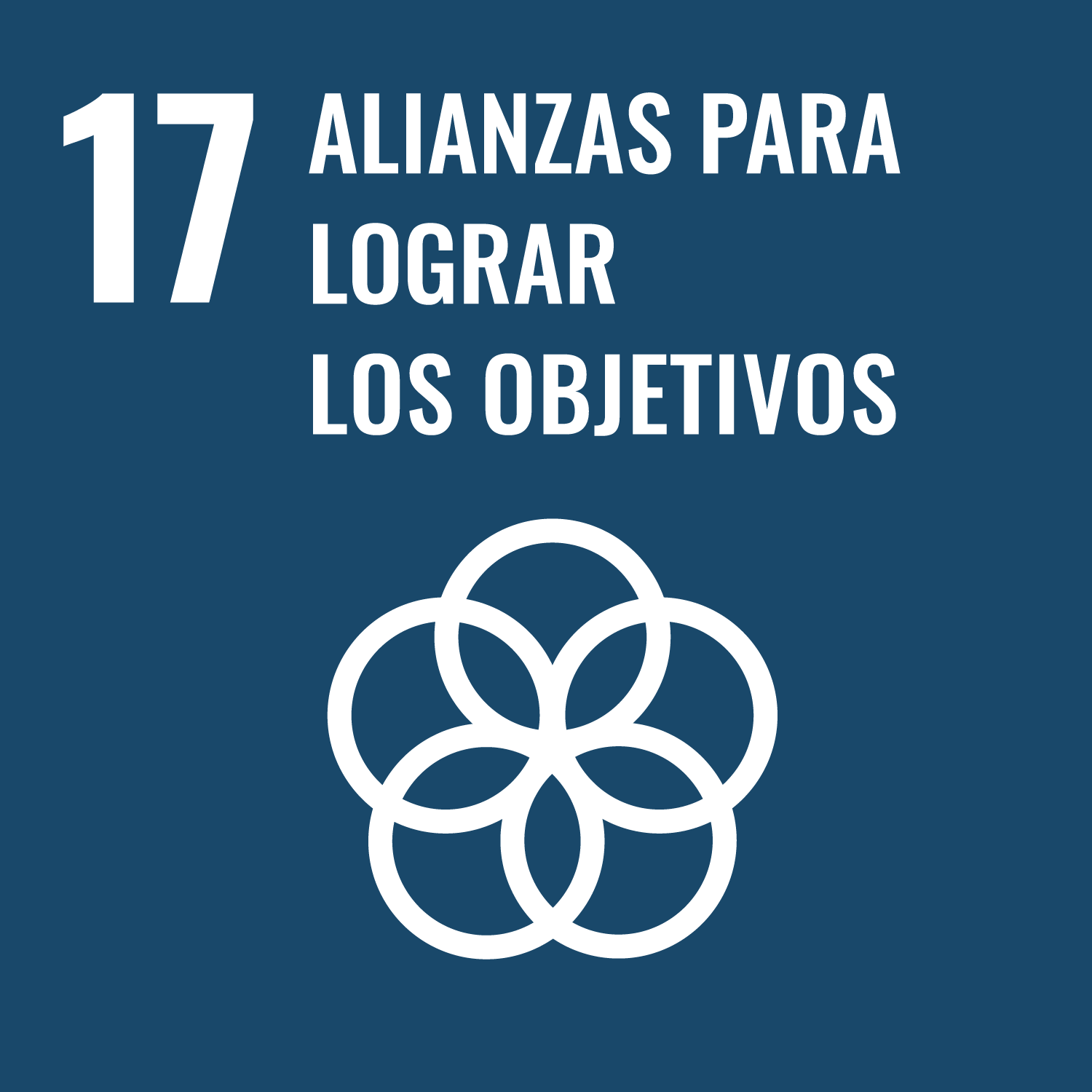 Ícono ODS 17: Alianzas para lograr los objetivos 