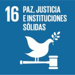 Logo ODS 16 Paz, justicia e instituciones sólidas